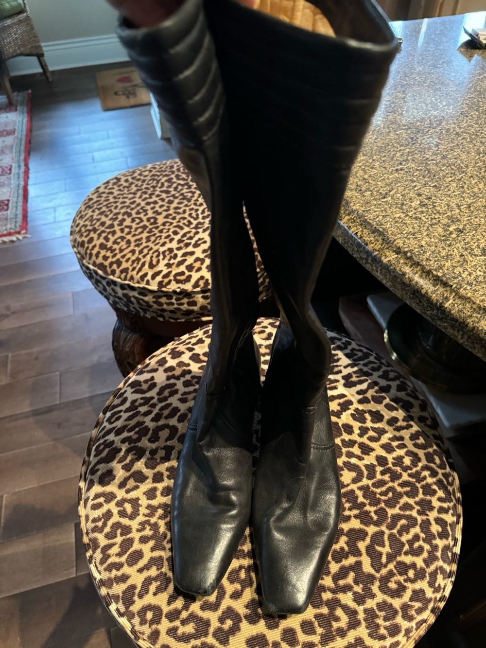 Cole Haan Black Women's Tall Leather Boots maze in Brazil